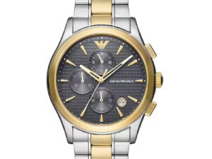 Authentic EMPORIO ARMANI Men SS IP Gold Premium Watch  – EMPORIO ARMANI