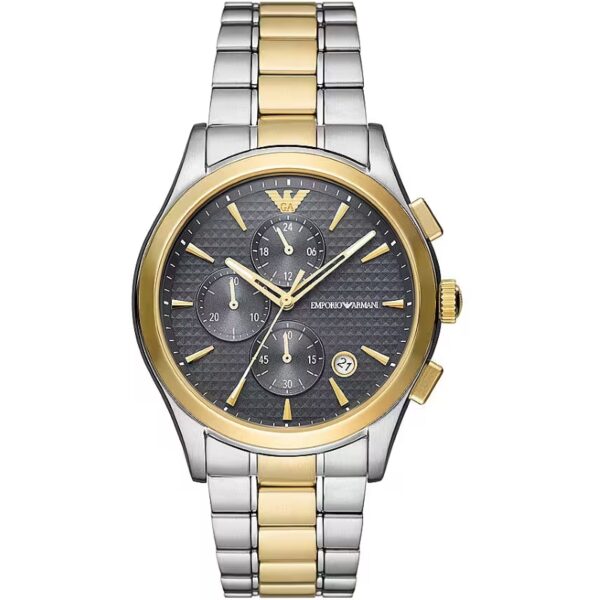 Authentic EMPORIO ARMANI Men SS IP Gold Premium Watch  - EMPORIO ARMANI