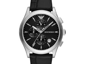 Authentic EMPORIO ARMANI Men 42 mm Stainless Steel Quartz Top-Quality Wristwatch  – EMPORIO ARMANI