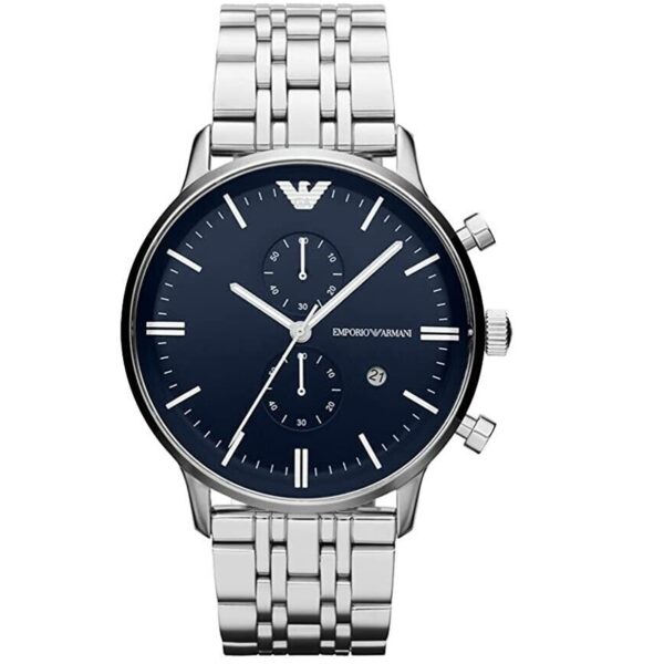 Authentic EMPORIO ARMANI Men 43 mm Stainless Steel Quartz Exclusive Wristwatch  - EMPORIO ARMANI