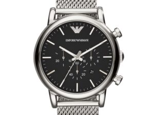 Authentic EMPORIO ARMANI Men 46 mm Stainless Steel Quartz Exclusive Wristwatch  – EMPORIO ARMANI