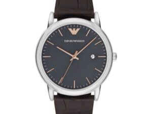 Authentic EMPORIO ARMANI Men 43 mm Stainless Steel Quartz Elegant Wristwatch  – EMPORIO ARMANI