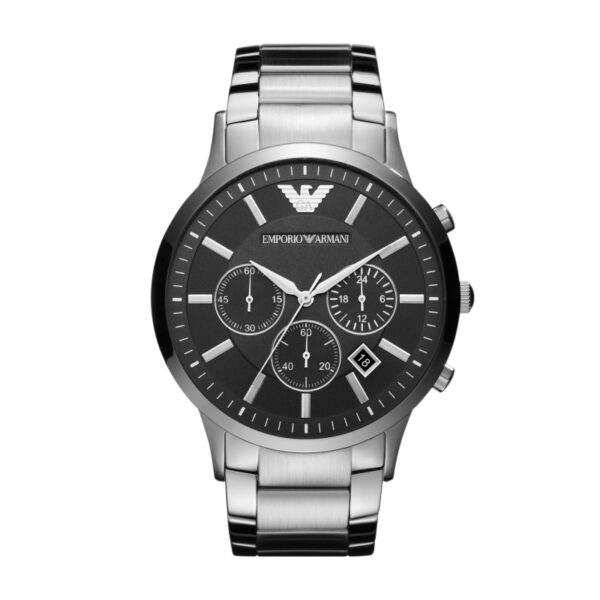 Authentic EMPORIO ARMANI Men 46 mm Stainless Steel Quartz Exclusive Wristwatch  - EMPORIO ARMANI