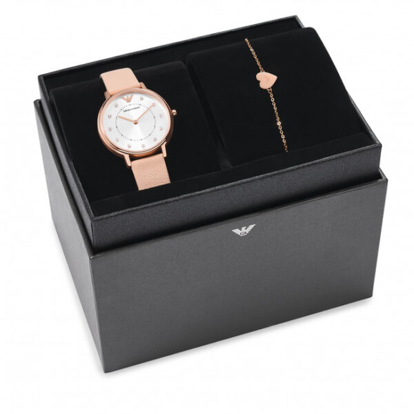 Authentic EMPORIO ARMANI Women 32 mm SS IP Rose Gold Quartz Top-Quality Wristwatch  - Special Pack - EMPORIO ARMANI - Image 2