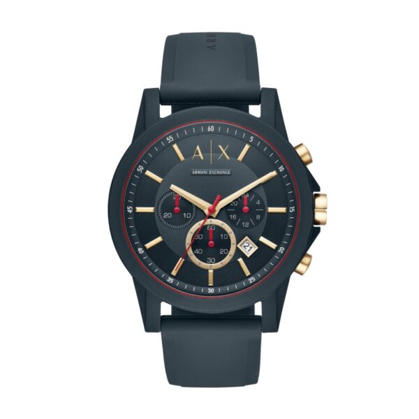 Authentic A|X ARMANI EXCHANGE Men 54 mm Silicone Quartz Elegant Wristwatch  - A|X ARMANI EXCHANGE