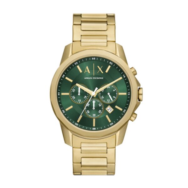 Authentic A|X ARMANI EXCHANGE Men 44 mm SS IP Gold Quartz Top-Quality Wristwatch  - A|X ARMANI EXCHANGE