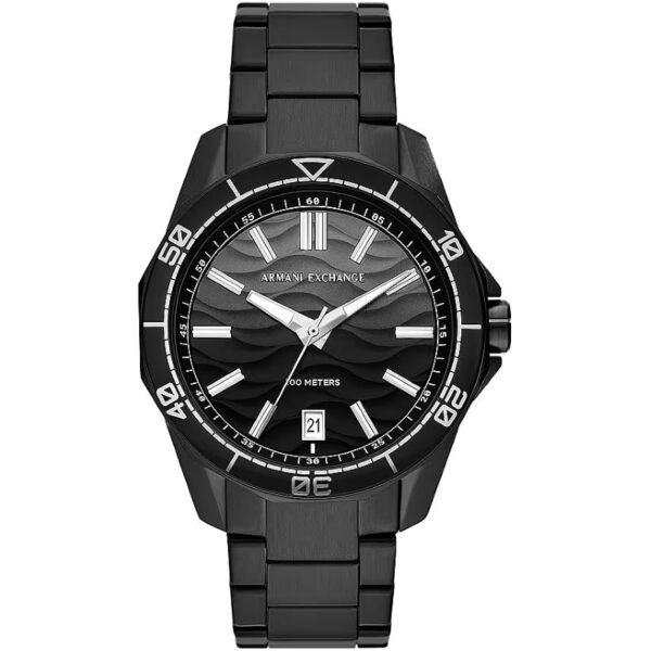 Authentic A|X ARMANI EXCHANGE Men 44 mm SS IP Black Quartz Top-Quality Wristwatch  - A|X ARMANI EXCHANGE