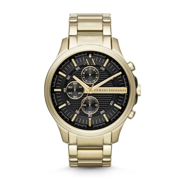 Authentic A|X ARMANI EXCHANGE Men 46 mm SS IP Gold Quartz Top-Quality Wristwatch  - A|X ARMANI EXCHANGE