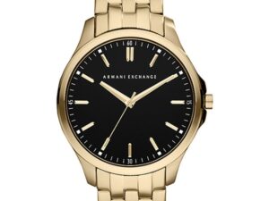 Authentic A|X ARMANI EXCHANGE Men 46 mm SS IP Gold Quartz Elegant Wristwatch  – A|X ARMANI EXCHANGE