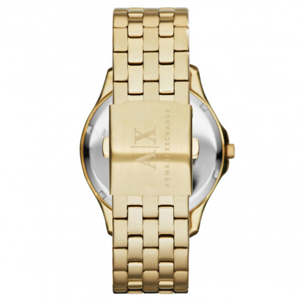 Authentic A|X ARMANI EXCHANGE Men 46 mm SS IP Gold Quartz Elegant Wristwatch  - A|X ARMANI EXCHANGE - Image 3