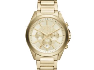 Authentic A|X ARMANI EXCHANGE Men 42 mm SS IP Gold Quartz Top-Quality Wristwatch  – A|X ARMANI EXCHANGE