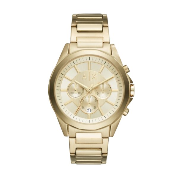 Authentic A|X ARMANI EXCHANGE Men 42 mm SS IP Gold Quartz Top-Quality Wristwatch  - A|X ARMANI EXCHANGE