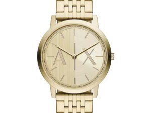 Authentic A|X ARMANI EXCHANGE Men 40 mm SS IP Gold Quartz Elegant Wristwatch  – A|X ARMANI EXCHANGE