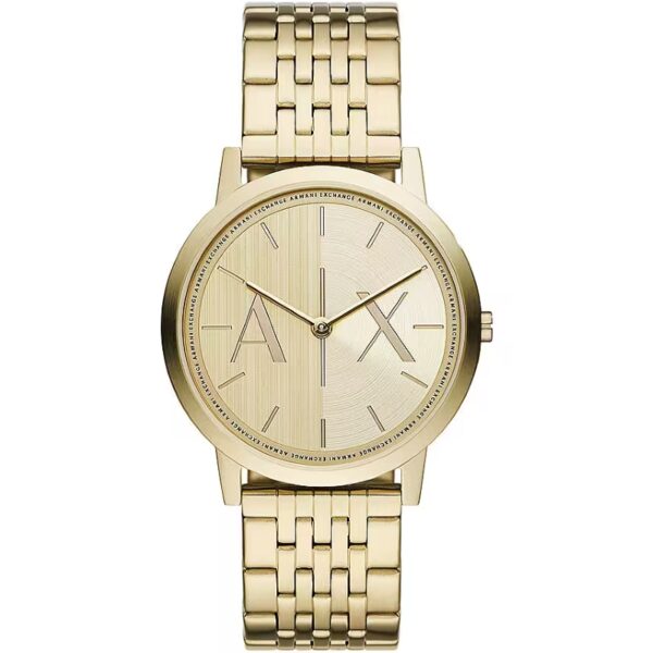 Authentic A|X ARMANI EXCHANGE Men 40 mm SS IP Gold Quartz Elegant Wristwatch  - A|X ARMANI EXCHANGE