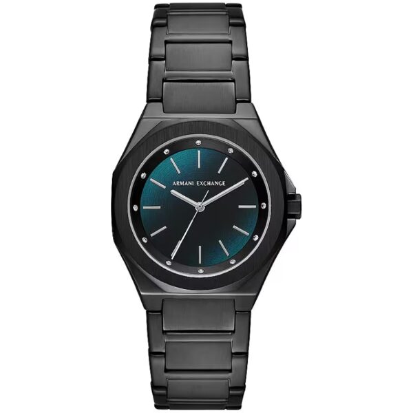 Authentic A|X ARMANI EXCHANGE Women 34 mm SS IP Black Quartz Elegant Wristwatch  - A|X ARMANI EXCHANGE