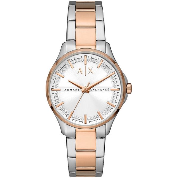 Authentic A|X ARMANI EXCHANGE Women 38 mm Stainless Steel Quartz Elegant Wristwatch  - ARMANI EXCHANGE