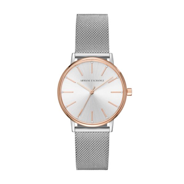 Authentic A|X ARMANI EXCHANGE Women 36 mm SS IP Rose Gold Quartz Elegant Wristwatch  - A|X ARMANI EXCHANGE