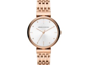 Authentic A|X ARMANI EXCHANGE Women 36 mm SS IP Rose Gold Quartz Elegant Wristwatch  – A|X ARMANI EXCHANGE