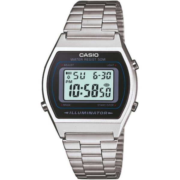 Authentic CASIO COLLECTION & VINTAGE Unisex 35 mm Metal Quartz Designer Wristwatch  - CASIO VINTAGE UNISEX SILVER