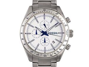 Authentic FOSSIL Men 43 mm Stainless Steel Quartz Elegant Wristwatch  – FOSSIL