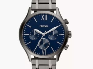 Authentic FOSSIL Men 44 mm SS IP Gun Quartz Elegant Wristwatch  – FOSSIL