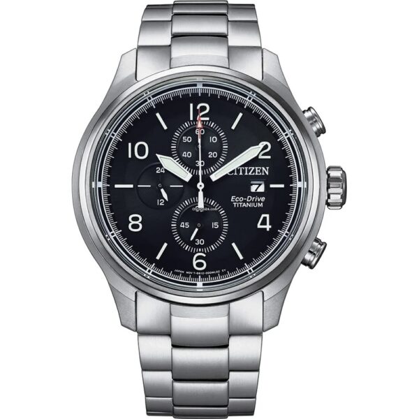 Authentic CITIZEN Men 44 mm Titanium Eco Drive Top-Quality Wristwatch  - Sapphire Glass - CITIZEN