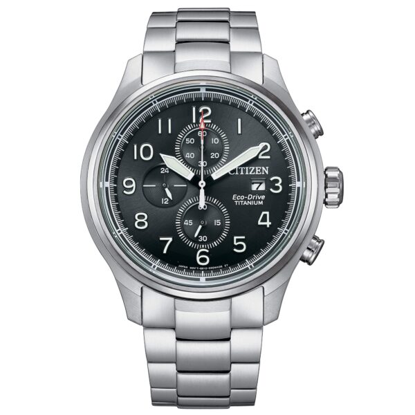 Authentic CITIZEN Men 44 mm Titanium Eco Drive Top-Quality Wristwatch  - Sapphire Glass - CITIZEN