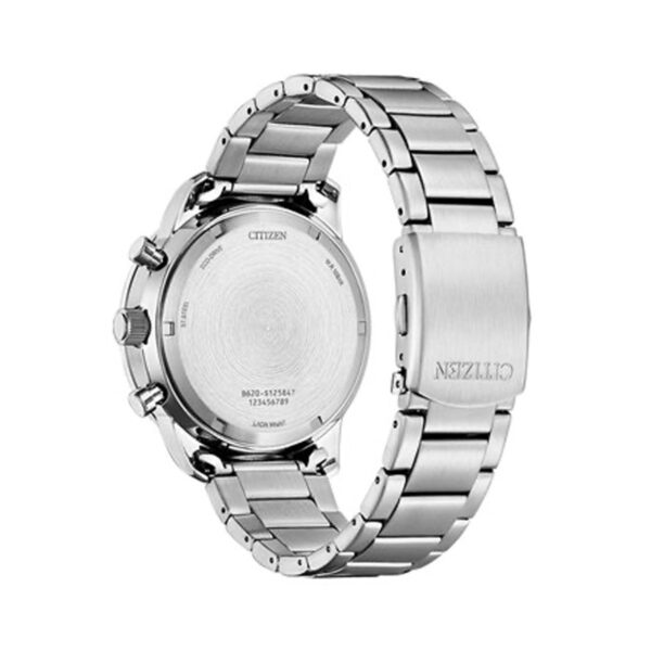 Authentic CITIZEN Men 44 mm Stainless Steel Eco Drive Elegant Wristwatch  - CITIZEN - Image 3