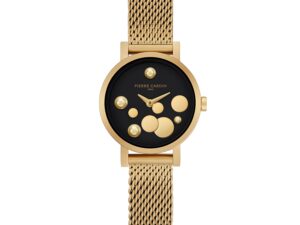 Authentic PIERRE CARDIN Women SS IP Gold Quartz Designer Watch  – PIERRE CARDIN