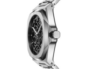 Authentic D1 MILANO Men 41.5 mm Stainless Steel Premium Wristwatch  – Sapphire Glass – D1 MILANO SKELETON BRACELET