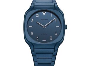 Authentic D1 MILANO Men 37 mm SS IP Blue Quartz Exclusive Wristwatch  – Sapphire Glass – D1 MILANO SQUARE BRACELET