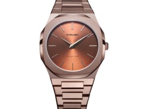 Authentic D1 MILANO Unisex 40 mm SS IP Brown Quartz Exclusive Wristwatch  – Sapphire Glass – D1 MILANO