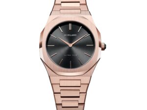 Authentic D1 MILANO Women 34 mm SS IP Rose Gold Exclusive Wristwatch  – Sapphire Glass – D1 MILANO WATCHES