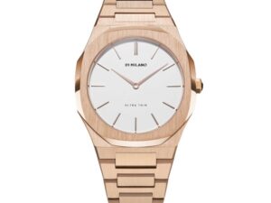 Authentic D1 MILANO Unisex 34 mm SS IP Rose Gold Quartz Exclusive Wristwatch  – Sapphire Glass – D1 MILANO WATCHES