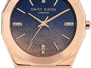 Authentic DAISY DIXON Women 36 mm SS IP Rose Gold Quartz Designer Wristwatch  – DAISY DIXON