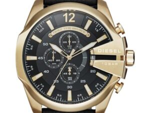 Authentic DIESEL Men 51 mm SS IP Gold Quartz Top-Quality Wristwatch  – DIESEL