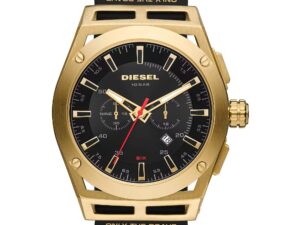 Authentic DIESEL Men 48 mm SS IP Gold Quartz Top-Quality Wristwatch  – DIESEL