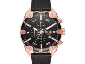 Authentic DIESEL Men 50 mm SS IP Rose Gold Quartz Top-Quality Wristwatch  – DIESEL