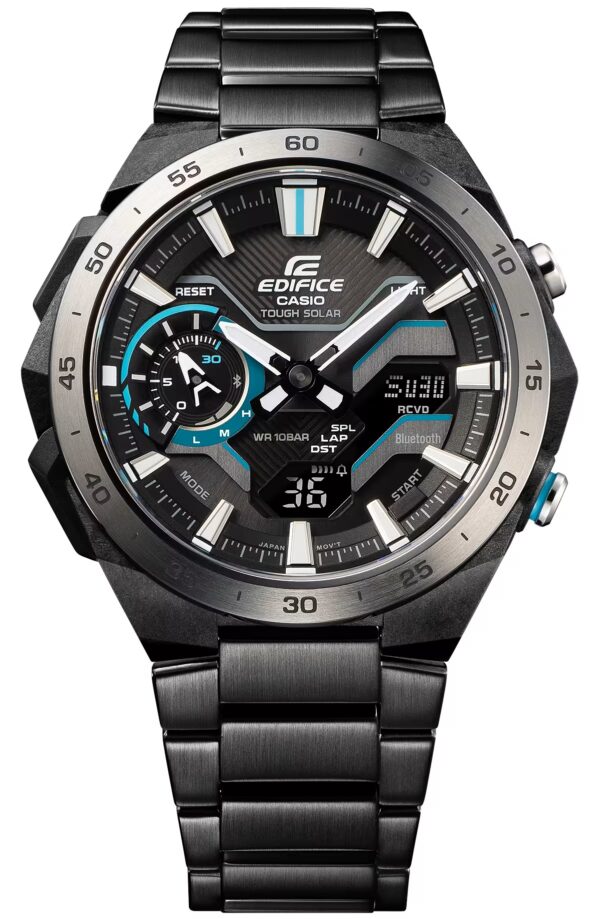 Authentic CASIO EDIFICE Men 48 mm Carbon & Resin Solar Top-Quality Wristwatch  - CASIO EDIFICE - Image 2