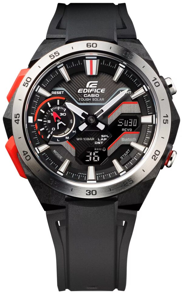 Authentic CASIO EDIFICE Men 48 mm Carbon & Resin Solar Elegant Wristwatch  - CASIO EDIFICE - Image 3