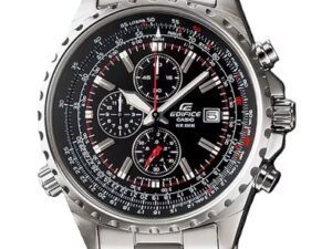 Authentic CASIO EDIFICE Men 45.5 mm Stainless Steel Quartz Elegant Wristwatch  – CASIO EDIFICE