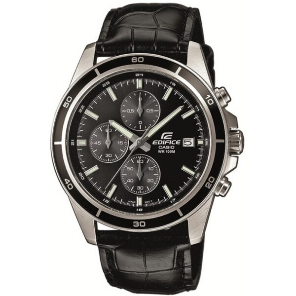 Authentic CASIO EDIFICE Men 44 mm Stainless Steel Quartz Designer Wristwatch  - CASIO EDIFICE