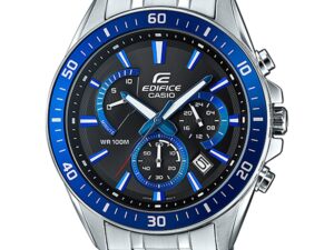 Authentic CASIO EDIFICE Men 47 mm Stainless Steel Quartz Designer Wristwatch  – CASIO EDIFICE