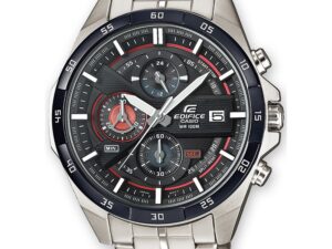 Authentic CASIO EDIFICE Men 49 mm Stainless Steel Quartz Designer Wristwatch  – CASIO EDIFICE