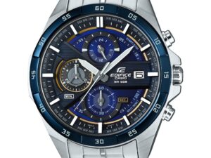 Authentic CASIO EDIFICE Men 48.5 mm Stainless Steel Quartz Designer Wristwatch  – CASIO EDIFICE