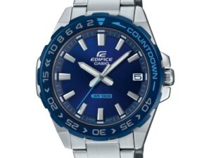 Authentic CASIO EDIFICE Men 41 mm Stainless Steel Quartz Designer Wristwatch  – CASIO EDIFICE