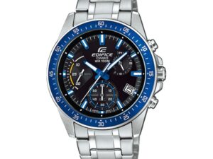 Authentic CASIO EDIFICE Men 44 mm Stainless Steel Quartz Designer Wristwatch  – Sapphire Glass – CASIO EDIFICE