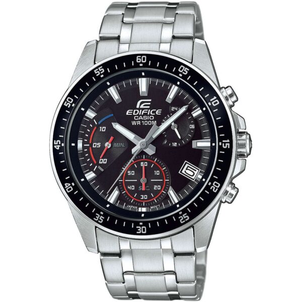 Authentic CASIO EDIFICE Men 44 mm Stainless Steel Quartz Designer Wristwatch  - CASIO EDIFICE