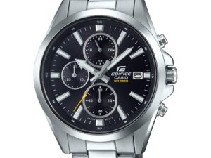 Authentic CASIO EDIFICE Men 44 mm Stainless Steel Quartz Designer Wristwatch  – CASIO EDIFICE