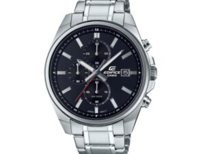 Authentic CASIO EDIFICE Men 43.5 mm Stainless Steel Quartz Designer Wristwatch  – CASIO EDIFICE